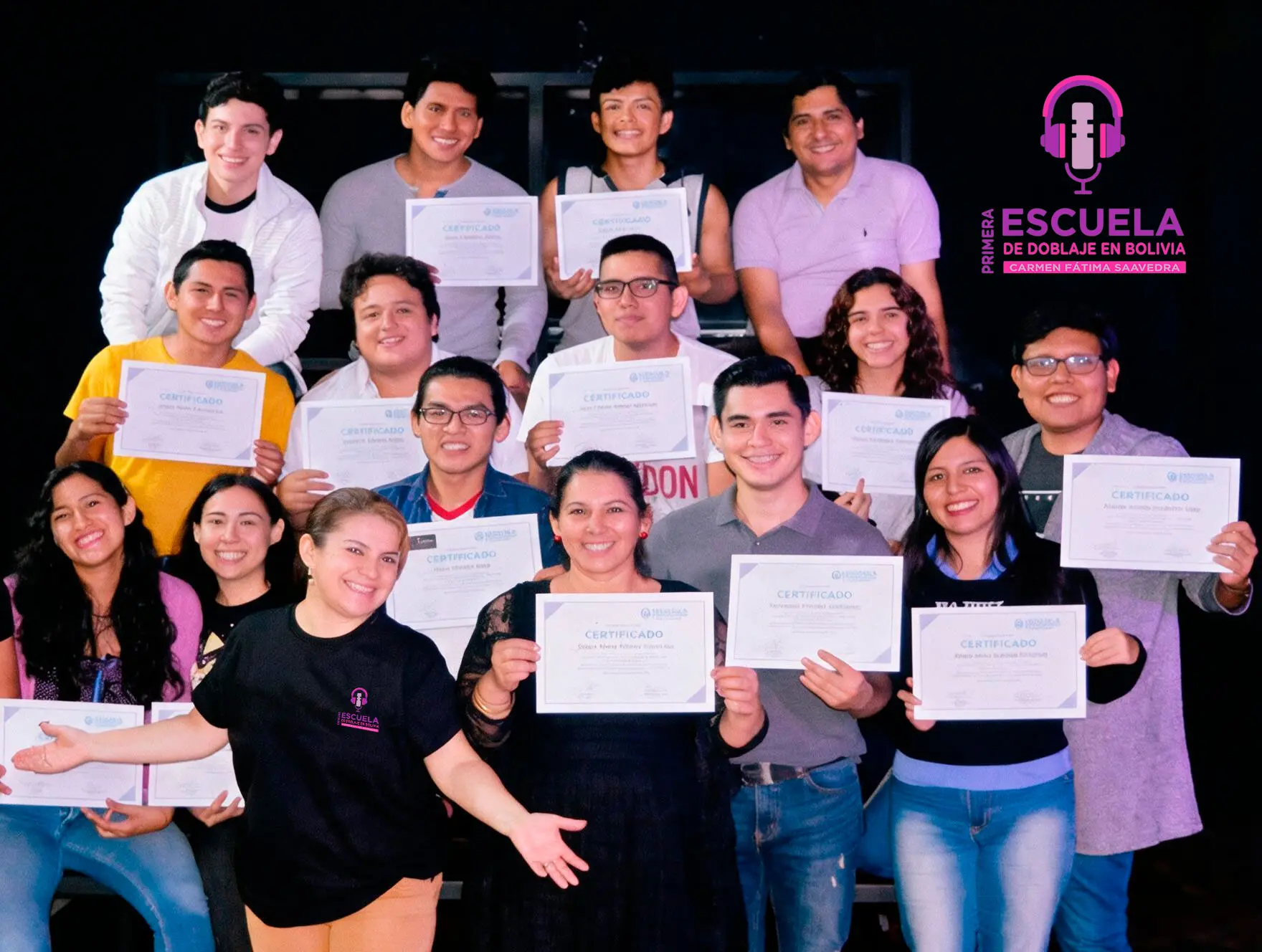 Certificación de la Primera Escuela de Doblaje en Bolivia
