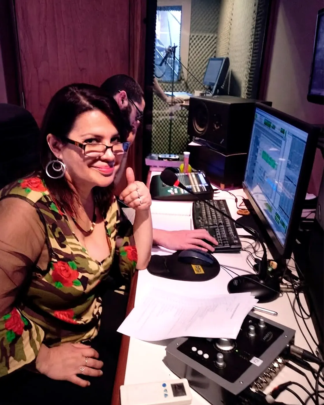 Carmen Fátima Saavedra, directora de la Primera Escuela de Doblaje en Bolivia